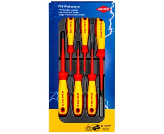 Skrūvgriežu komplekts Knipex 002012V03; 6 gab.