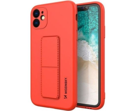 Wozinsky Apple  Kickstand Case flexible silicone iPhone 11 Red