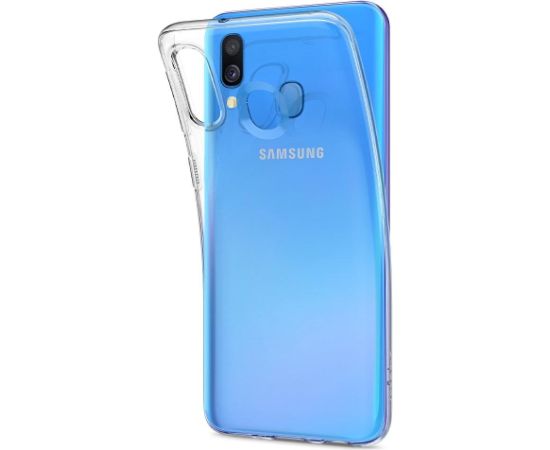 Fusion Ultra Back Case 1 mm Izturīgs Silikona Aizsargapvalks Priekš Samsung A405 Galaxy A40 Caurspīdīgs