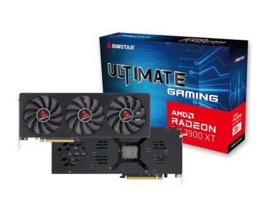 Graphics Card BIOSTAR AMD Radeon RX 7900 XT 20 GB GDDR6 320 bit PCIE 4.0 16x GPU 1500 MHz Triple slot Fansink 1xHDMI 3xDisplayPort VA7906XM00