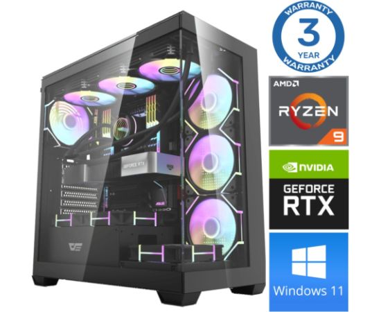 INTOP Ryzen 9 5900X 16GB DDR5 1TB SSD M.2 NVME RTX4070 SUPER 12GB Win11