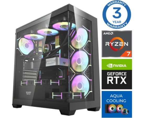 INTOP AQUA Ryzen 7 7700X 16GB DDR5 1TB SSD M.2 NVME RTX4070 SUPER 12GB no-OS