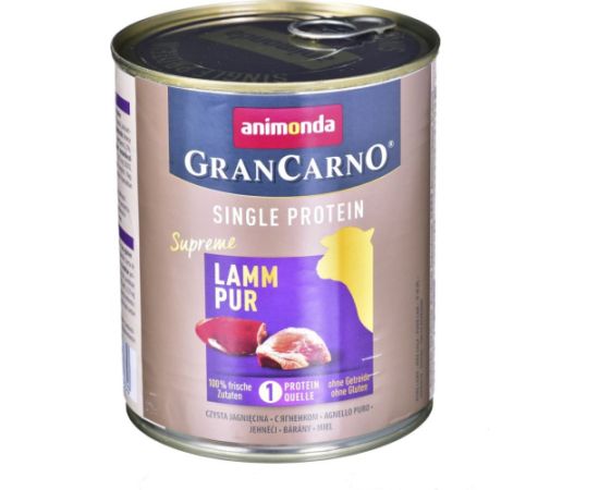 Animonda GranCarno Single Protein smak: jagnięcina - puszka 800 g