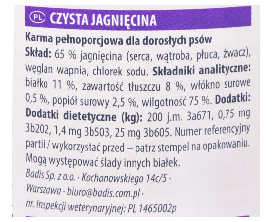 Animonda GranCarno Single Protein smak: jagnięcina - puszka 800 g