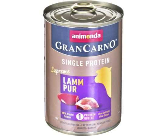 Animonda GranCarno Single Protein smak: jagnięcina - puszka 400 g