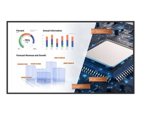 Monitor BenQ BenQ ST8602S Płaski panel Digital Signage 2,18 m (86") LED 400 cd/m² 4K Ultra HD Czarny Procesor wbudowany Android 8.0 18/7