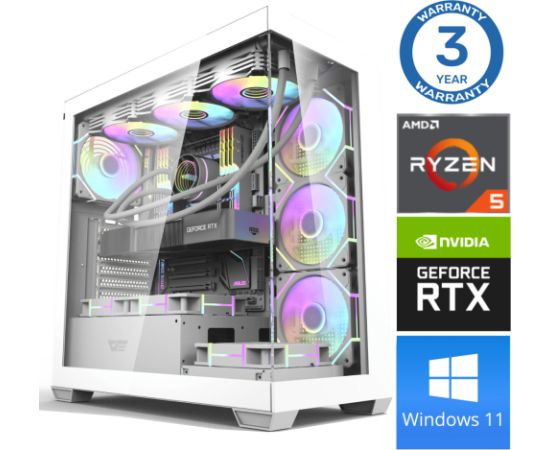 INTOP Ryzen 5 7500F 64GB DDR5 1TB SSD M.2 NVME RTX4060 8GB WIN11