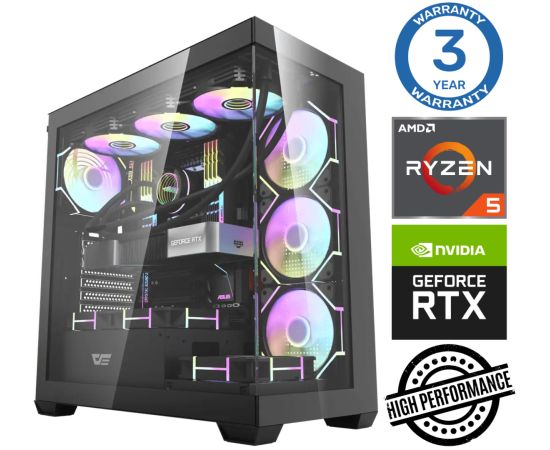 INTOP Ryzen 5 7500F 64GB DDR5 1TB SSD M.2 NVME RTX4060Ti 8GB no-OS