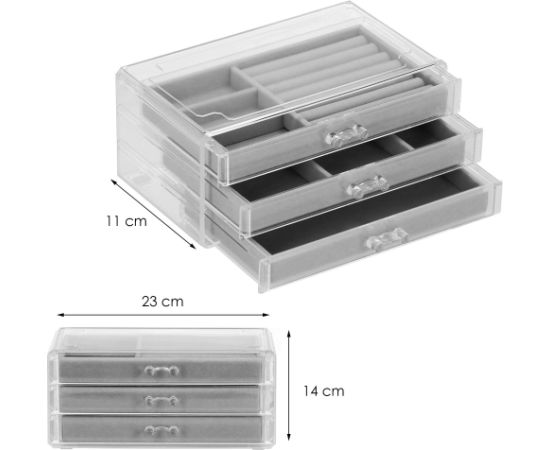 Juvelierizstrādājumu organizators Springos HA1045 23x14x11cm