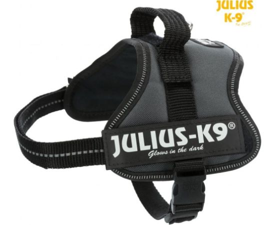 Trixie Julius-K9® Powerharness® szelki, dla psa, antracyt, Mini-Mini/S: 40–53 cm/22 mm