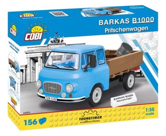 Cobi 24593 Youngtimer BARKAS B1000 Pritschenwagen 156 klocków (24593)