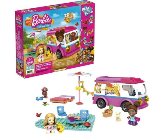 Mattel Mega Bloks Barbie Wymarzony kamper GWR35