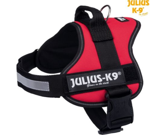 Trixie Szelki Julius-K9®, 2/L–XL: 71–96 cm/50 mm, czerwone