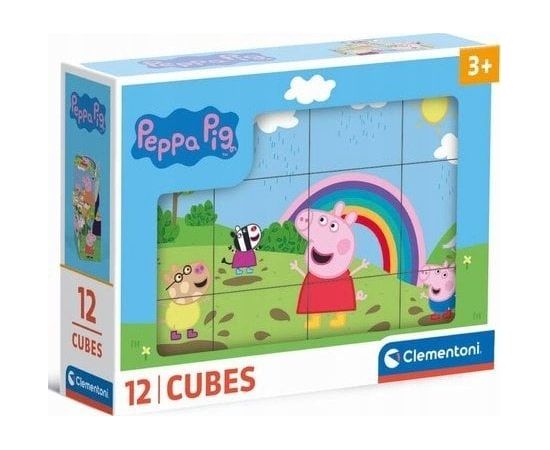 Clementoni KLOCKI OBROTOWE 12EL PEPPA PIG CLM 41195 WB