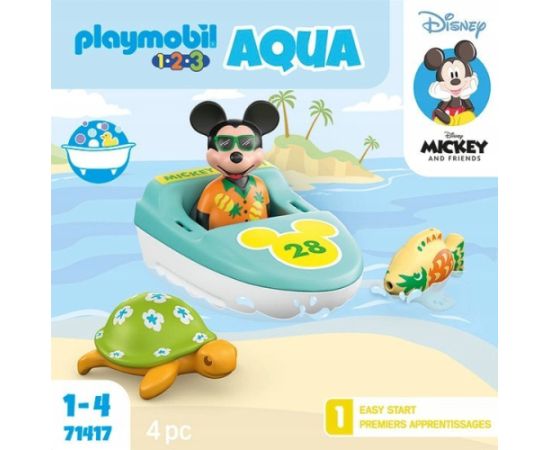 Playmobil Zestaw z figurką 1.2.3 Disney 71417 Myszka Miki i wycieczka łódką