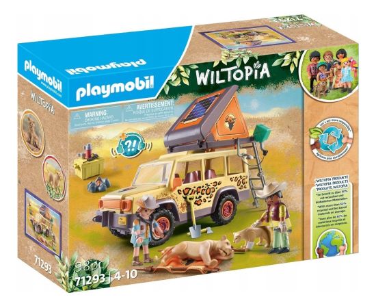 Playmobil Zestaw z figurkami Wiltopia 71293 Z samochodem terenowym wśród lwów