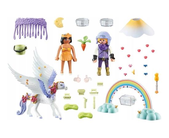 Playmobil Zestaw z figurkami Princess Magic 71361 Niebiański pegaz z tęczą