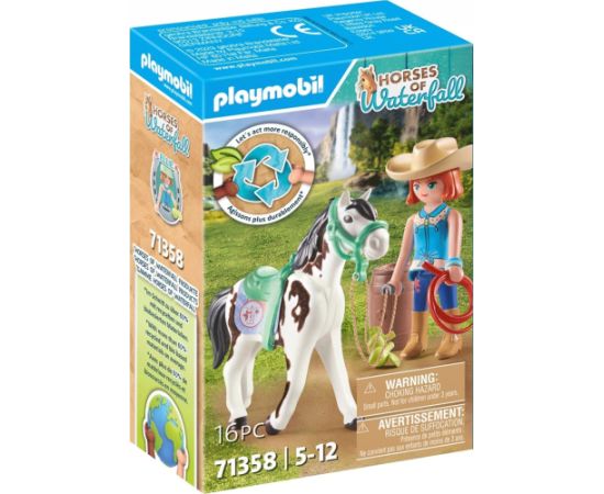 Playmobil Zestaw z figurkami Horses 71358 Ellie i Sawdust ćwiczące western riding