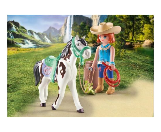 Playmobil Zestaw z figurkami Horses 71358 Ellie i Sawdust ćwiczące western riding