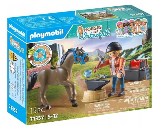 Playmobil Zestaw z figurkami Horses 71357 Kowal Ben i Achilles