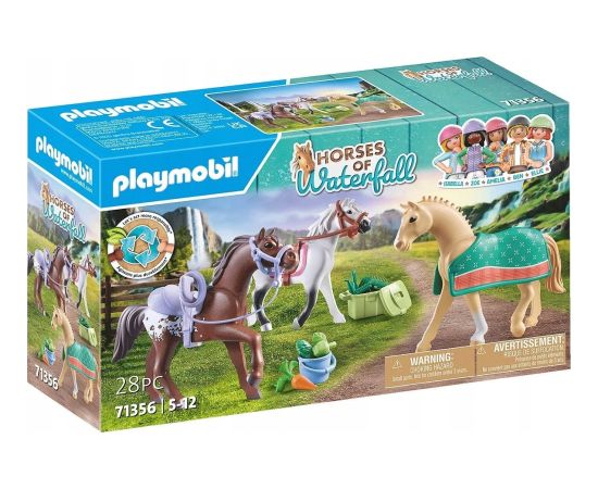 Playmobil Zestaw z figurkami Horses 71356 3 konie: Morgan, Quarter Horse i Angloar