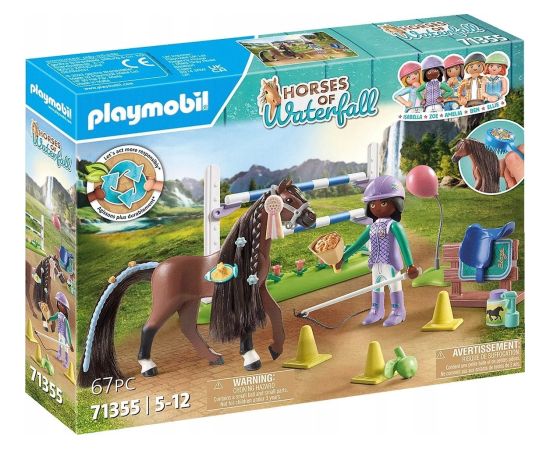 Playmobil Zestaw z figurkami Horses 71355 Zoe i Blaze z przeszkodami