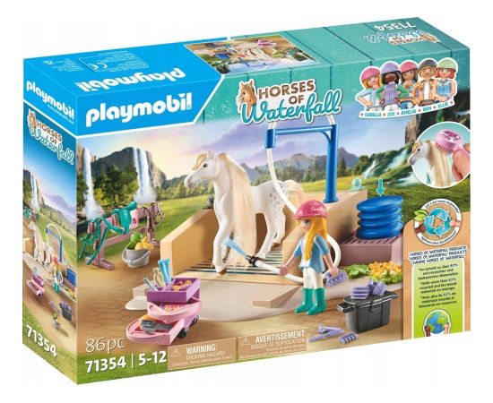 Playmobil Zestaw z figurkami Horses 71354 Isabella i Lioness z myjnią dla koni