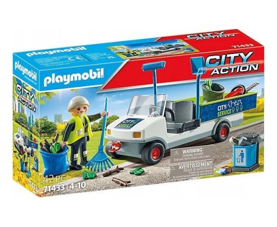 Playmobil Zestaw z figurkami City Action 71433 Sprzątanie miasta samochodem elektryczny