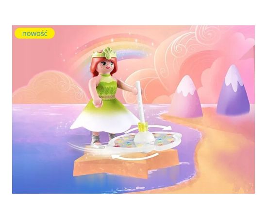 Playmobil Playmobil Princess Magic 71364 Niebiański tęczowy bączek z księżniczką