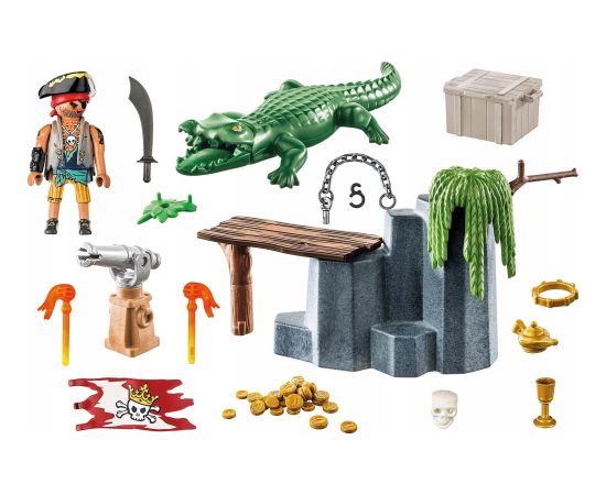 Playmobil Playmobil Pirates 71473 Pirat z aligatorem