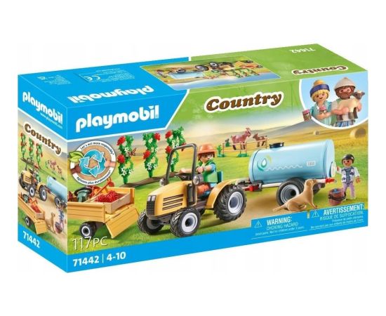 Playmobil Playmobil Country 71442 Traktor z przyczepą i zbiornikiem na wodę