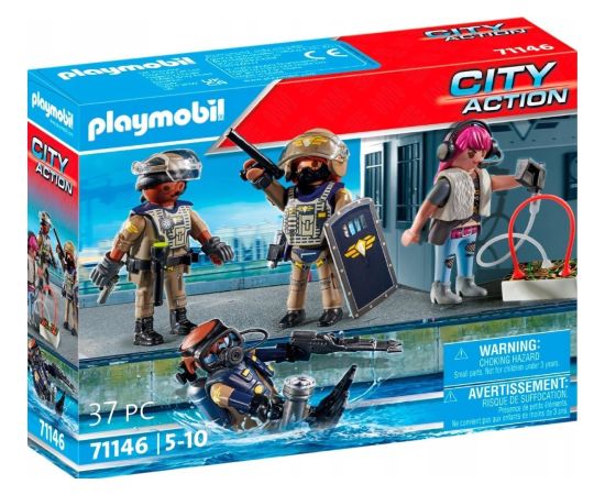 Playmobil Playmobil City Action Zestaw figurek jednostki specjalnej 71146