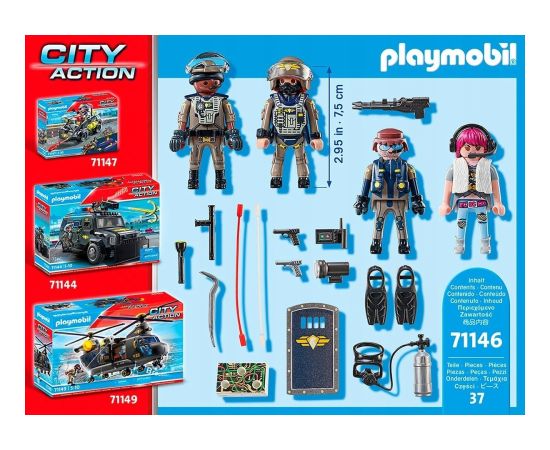 Playmobil Playmobil City Action Zestaw figurek jednostki specjalnej 71146