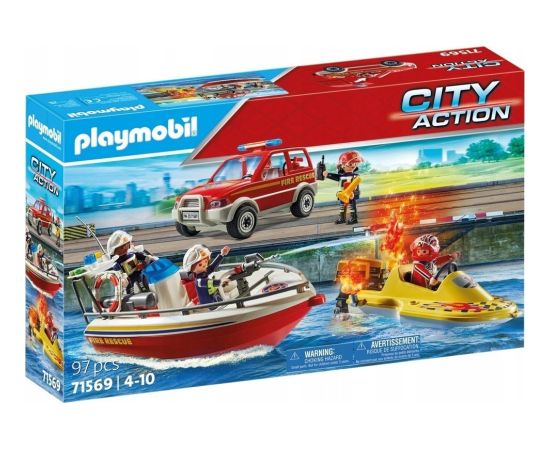 Playmobil Playmobil City Action 71569 Akcja straży pożarnej na wodzie