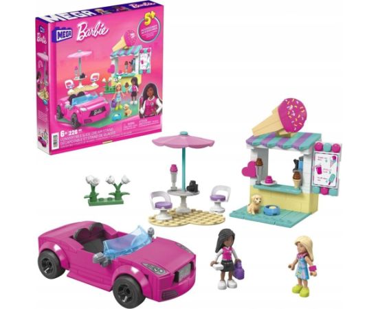 Mattel Klocki Barbie Mega Kabriolet i stoisko