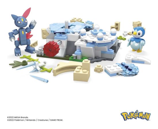 Mattel Mega Bloks Klocki Mega Pokemon Śnieżny dzień Piplupa i Sneasela 183 elementy HKT20