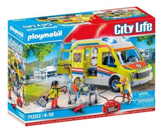 Playmobil Karetka pogotowia ze światłem i dźwiękiem 71202