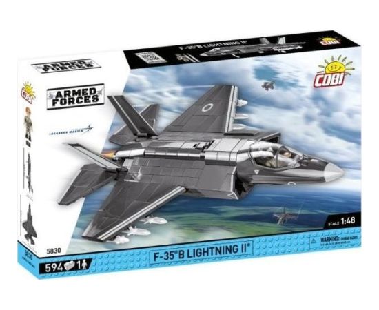 Cobi COBI 5830 Armed Forces Samolot myśliwski wielozadaniowy F-35B Lightning II Royal Air Force 594 klocki