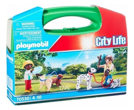 Playmobil Zestaw City Life 70530 Skrzyneczka Spacer z psami