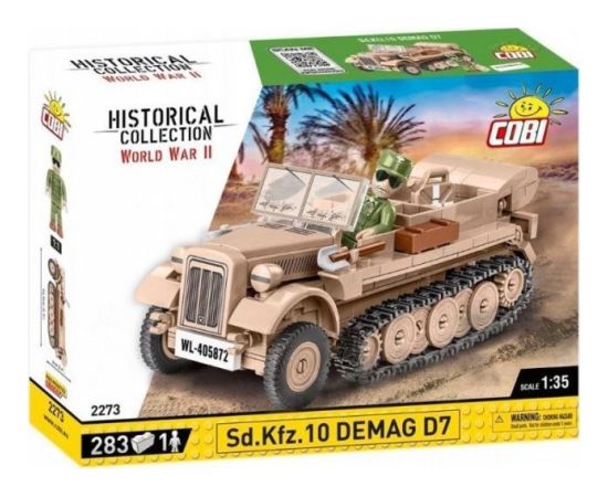 Cobi COBI 2273 Historical Collection WWII Ciągnik artyleryjski Sd. Kfz. 10 DEMAG D7 283 klocki