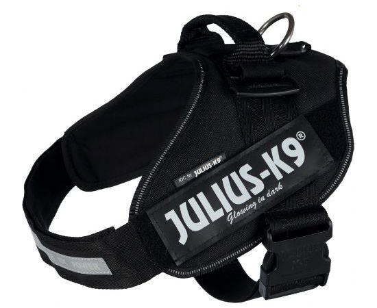 Trixie Szelki Julius-K9® IDC , 2/L–XL: 71–96 cm/50 mm, czarny