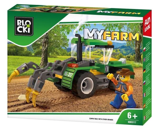 Blocki Klocki Blocki MyFarm Traktor z pługiem 85 el.