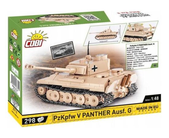 Cobi Klocki Historical Collection WWII Czołg PzKpfw V Panther Ausf. G 298 el