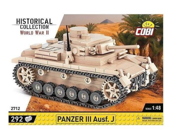 Cobi COBI 2712 Historical Collection WWII Czołg Panzer III Ausf. J 292 klocki