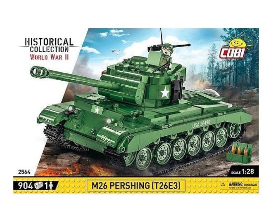 Cobi COBI 2564 Historical Collection WWII Czołg M26 Pershing (T26E3) 904 klockI