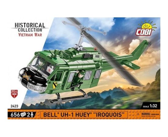 Cobi COBI 2423 Historical Collection Vietnam War Wojna w Wietnamie Helikopter Bell UH-1 Huey Iroquois 656 klocków