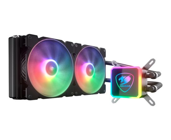 Cougar I Aqua ARGB 280 I 3MAQR280.0003 I AiO Liquid Cooling I Aqua ARGB 280 *1 + 140mm RGB fan x2 + remote control