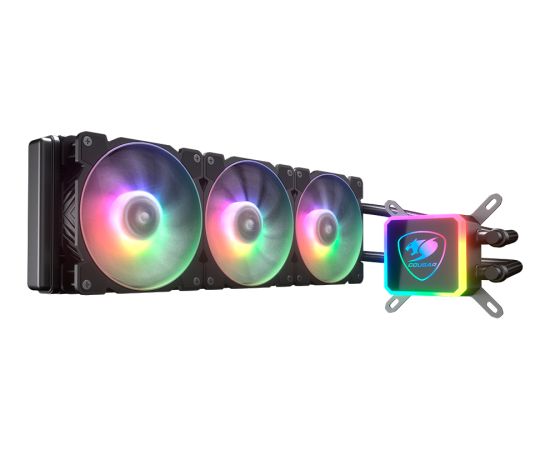 Cougar I Aqua ARGB 360 I 3MAQR360.0004 I AiO Liquid Cooling I Aqua ARGB 360 *1 + 120mm RGB Fan x3 + remote control