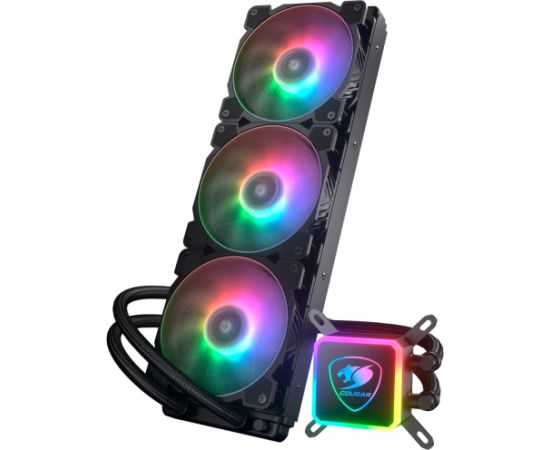 Cougar I Aqua ARGB 360 I 3MAQR360.0004 I AiO Liquid Cooling I Aqua ARGB 360 *1 + 120mm RGB Fan x3 + remote control