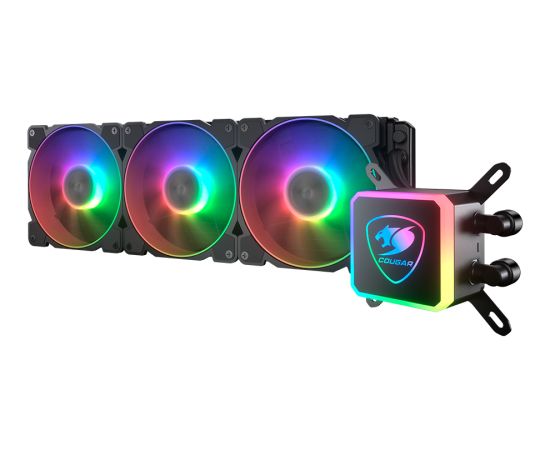 Cougar I Aqua ARGB 360 I 3MAQR360.0004 I AiO Liquid Cooling I Aqua ARGB 360 *1 + 120mm RGB Fan x3 + remote control